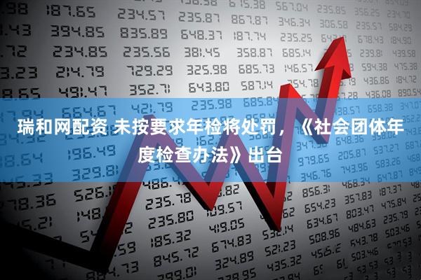 瑞和网配资 未按要求年检将处罚，《社会团体年度检查办法》出台