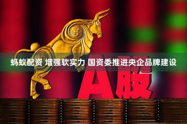 蚂蚁配资 增强软实力 国资委推进央企品牌建设